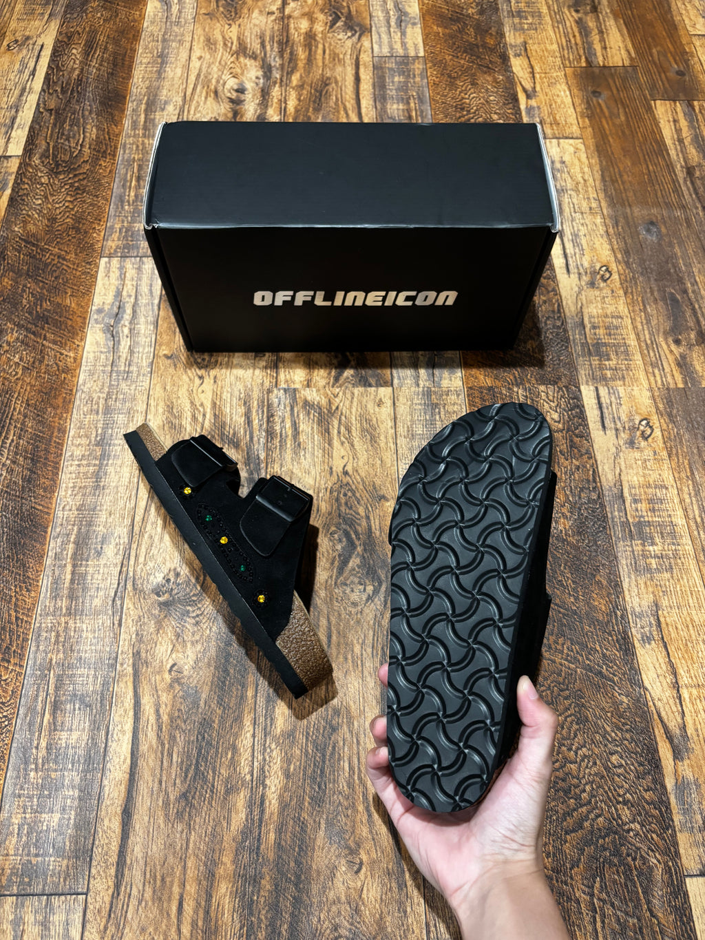 Onyx Black Crystal Straps